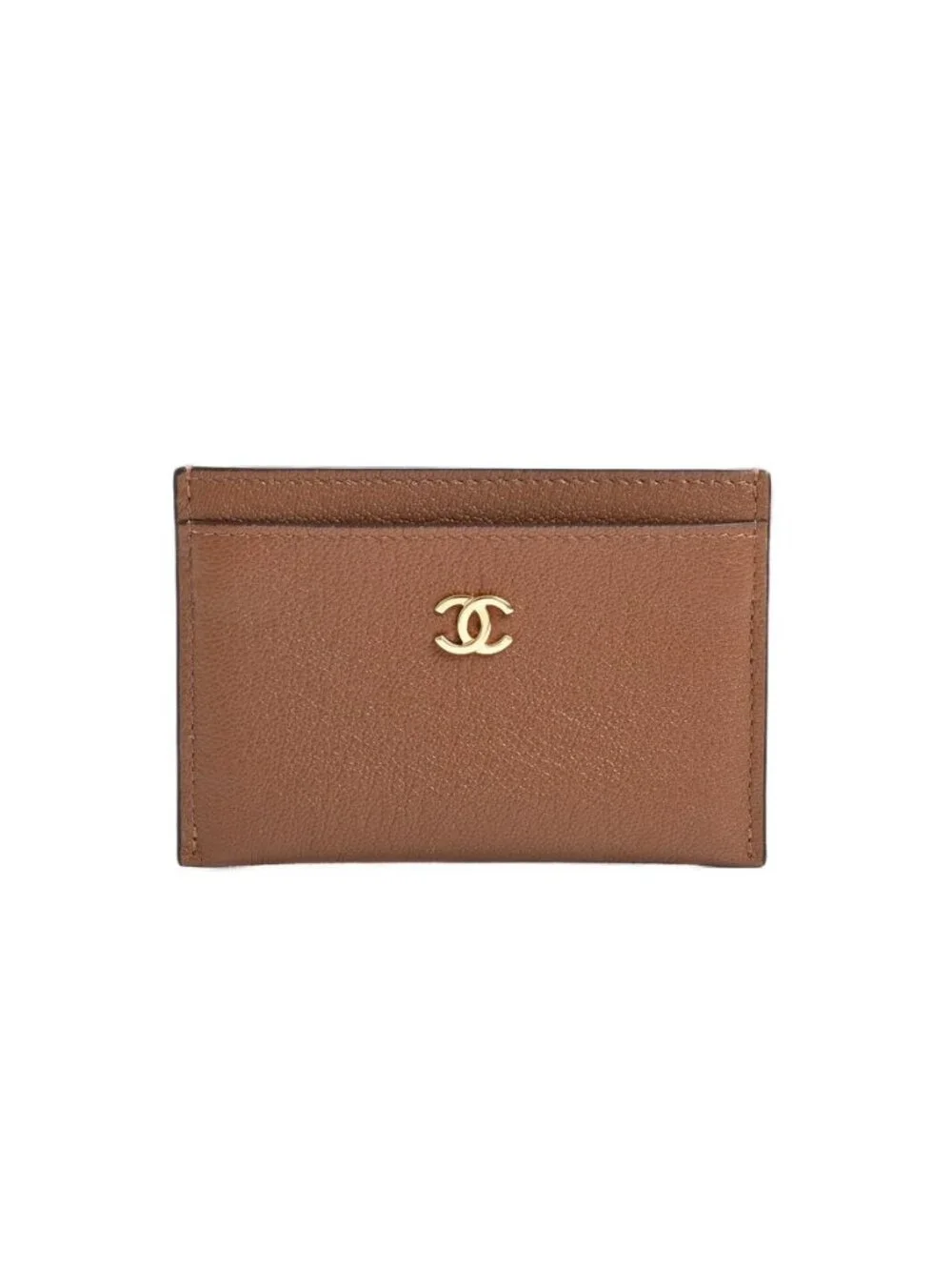 Chanel Card Case Card Holders Brown